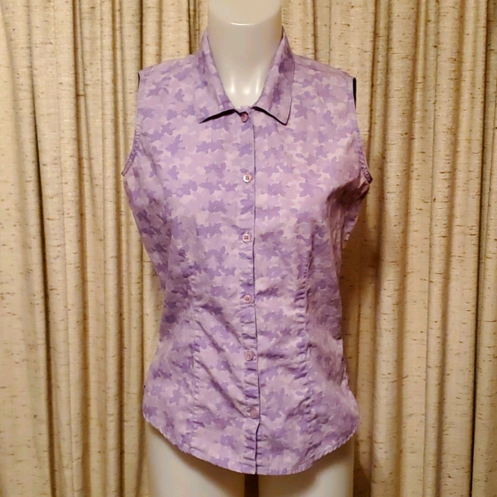 Woolrich Sleeveless Button Down Top